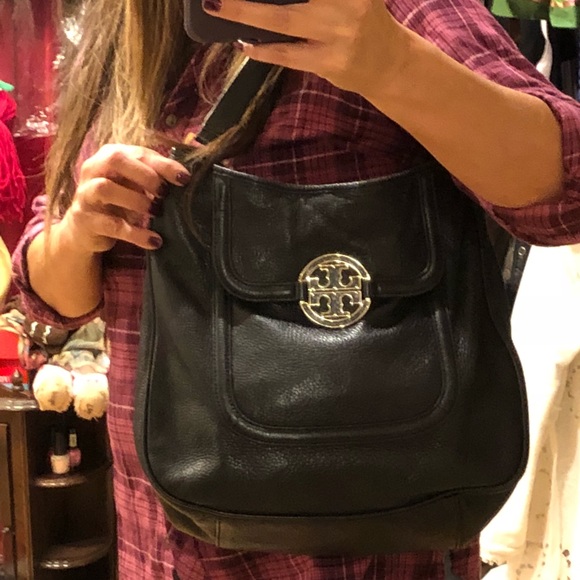 Tory Burch Flat HOBO black pebbled - Picture 3 of 8